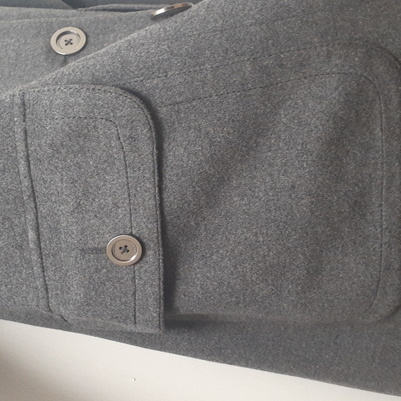 Women's Burberry Coat, Slate Gray, Size 2 - Picture 12 of 13